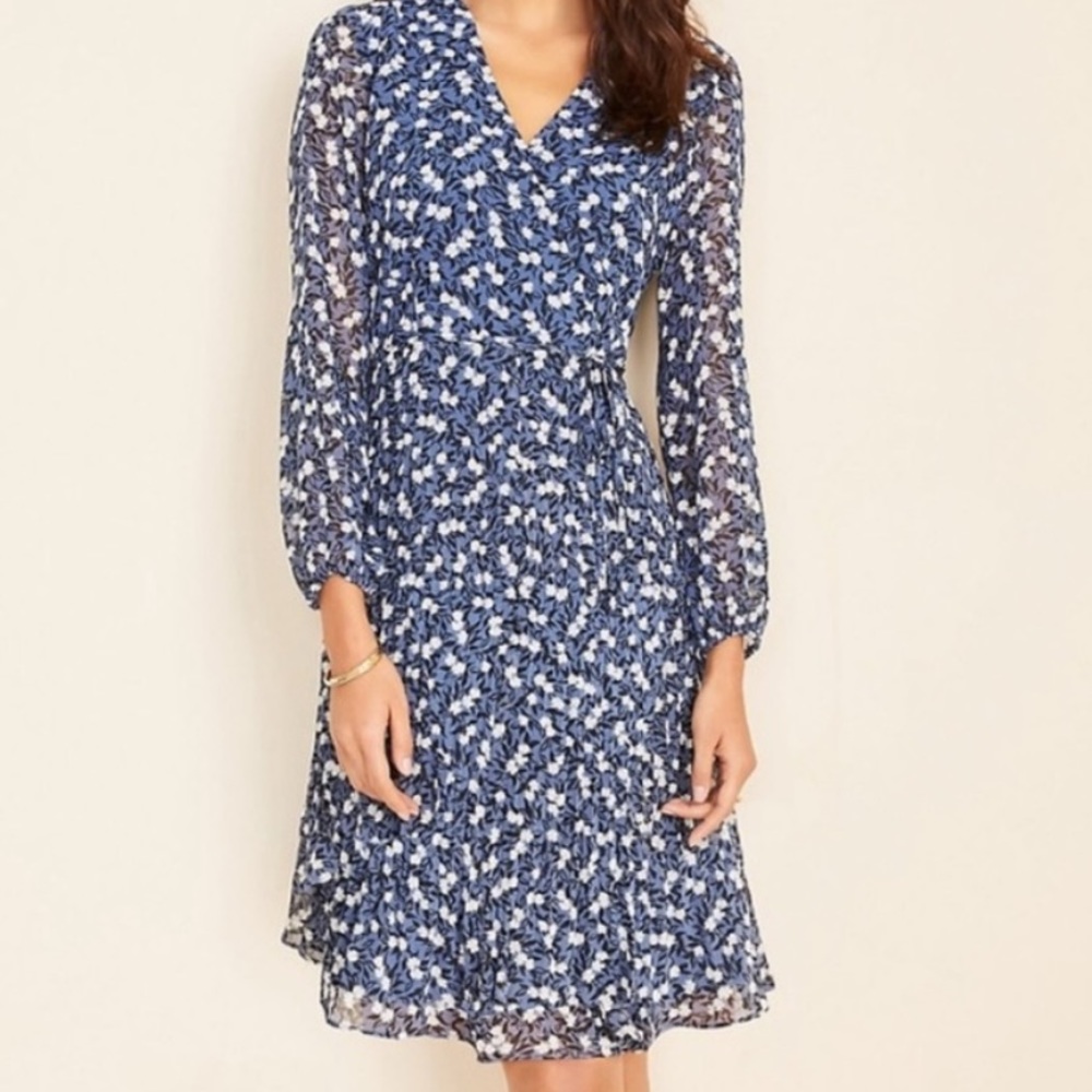 Ann Taylor Floral Wrap Dress